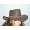 Sombrero Australiano piel marrón